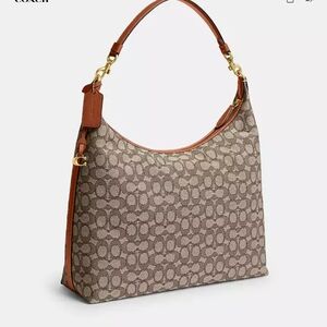 Coach Juliet Hobo Shoulder Bag with Monogram Pattern
